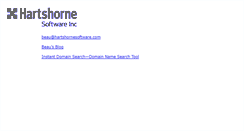 Desktop Screenshot of hartshornesoftware.com