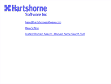 Tablet Screenshot of hartshornesoftware.com